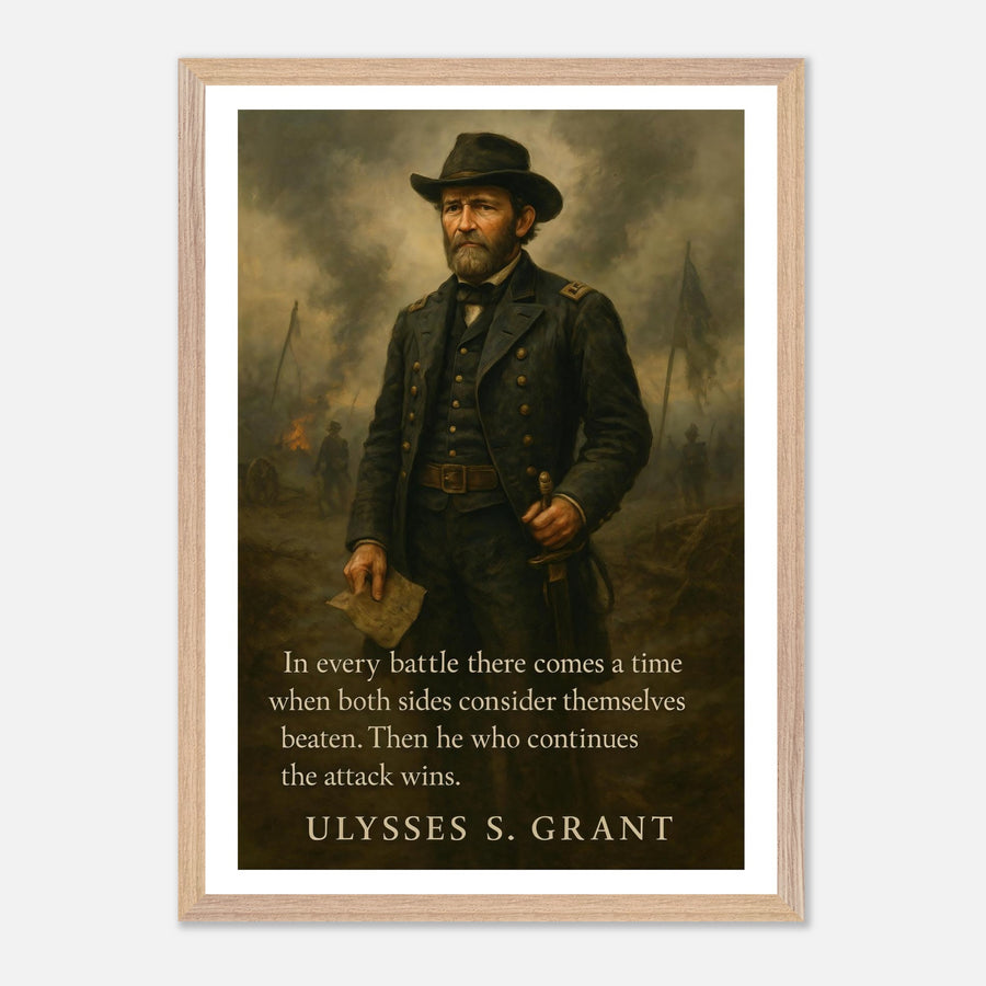 Ulysses S. Grant - In Every Battle – Canvas Art Print | Canvas of America