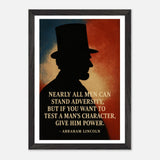 Abraham Lincoln - A Man's Character – Canvas Art Print | Canvas of America