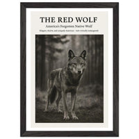 The Red Wolf – Canvas Art Print | Canvas of America