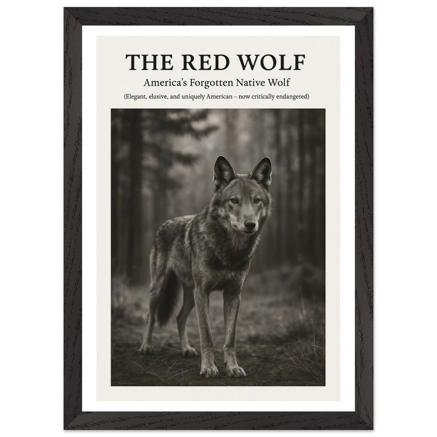 The Red Wolf – Canvas Art Print | Canvas of America