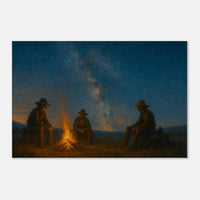 Campfire in the Wild West – Canvas Art Print | Canvas of America