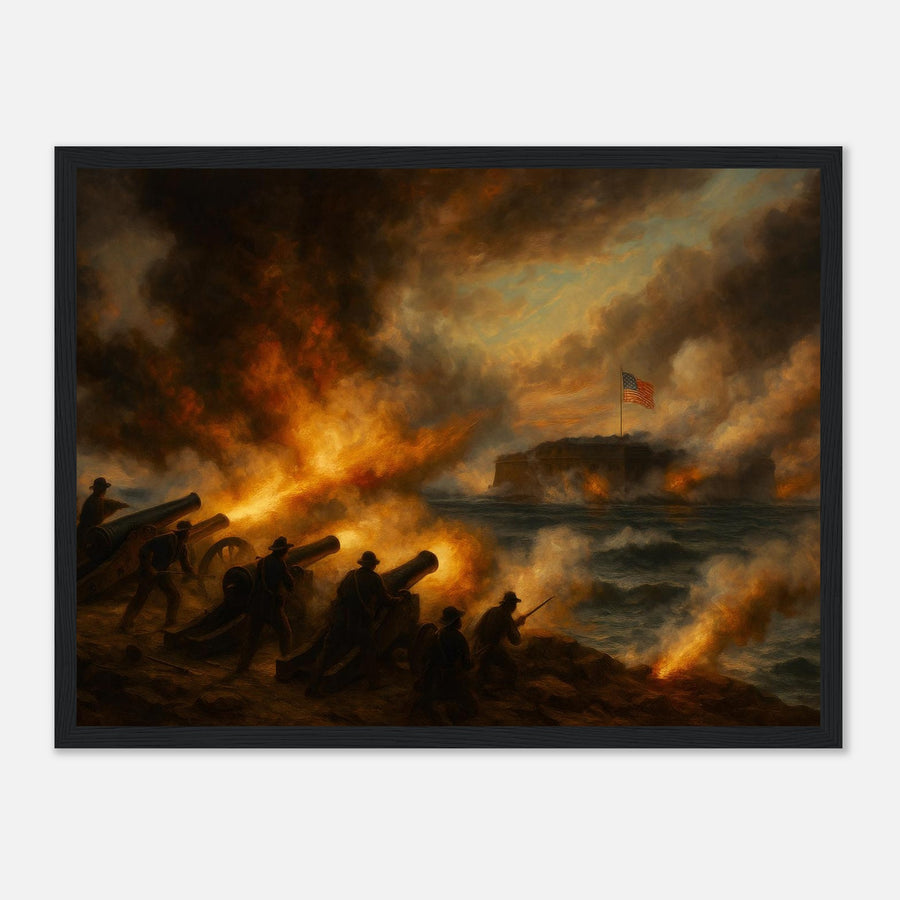 Fort Sumter - The First Shot – Canvas Art Print | Canvas of America