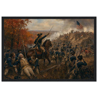 Framed print of the Spirit of '76 marching on, ready to hang.