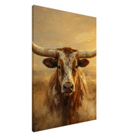 The Longhorn — gallery-wrapped canvas, 28x40 inch