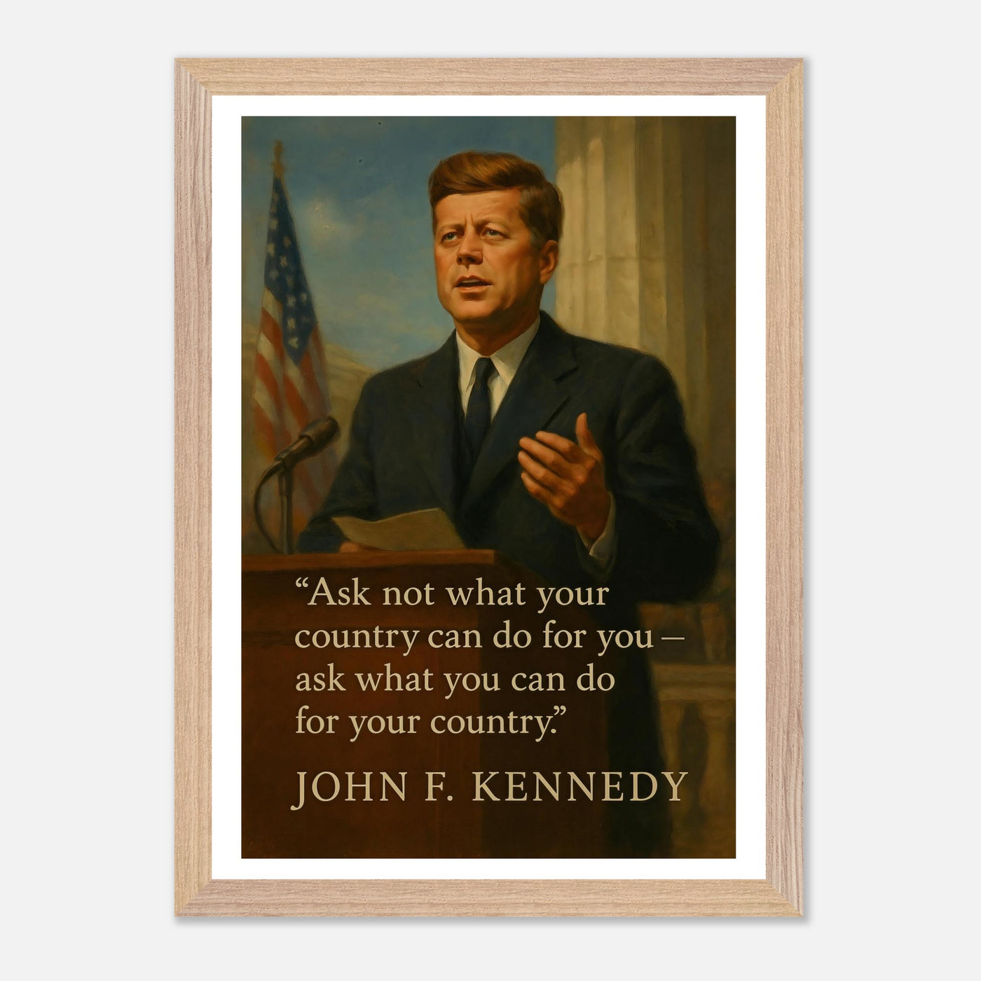 JFK - A Profile in Courage – Canvas Art Print | Canvas of America