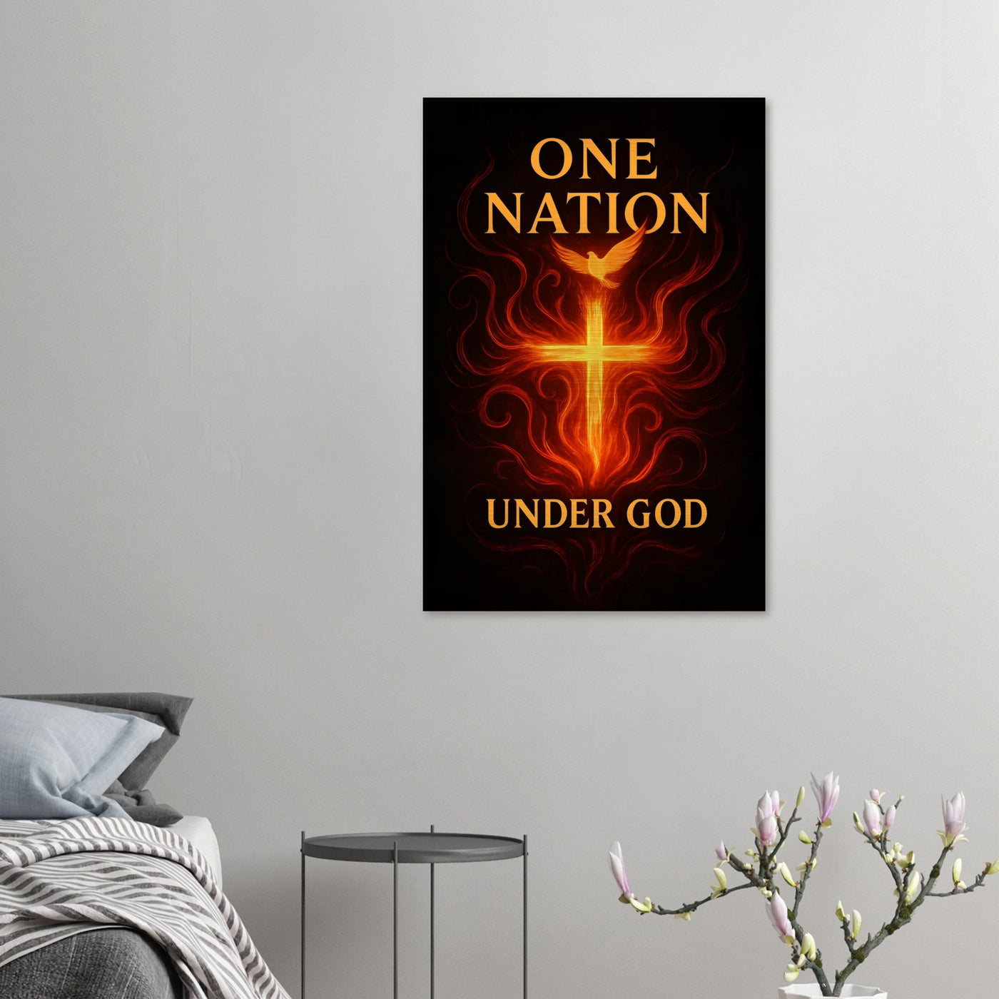 One Nation, Born in Fire, under God – Canvas Art Print | Canvas of America
