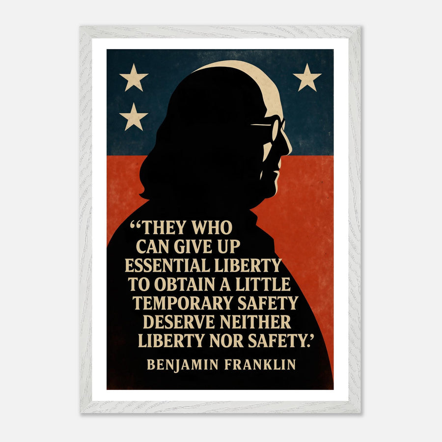 Benjamin Franklin - Essential Liberty – Canvas Art Print | Canvas of America