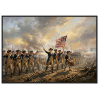 Framed print of the Spirit of '76 fife and drum, ready to hang.