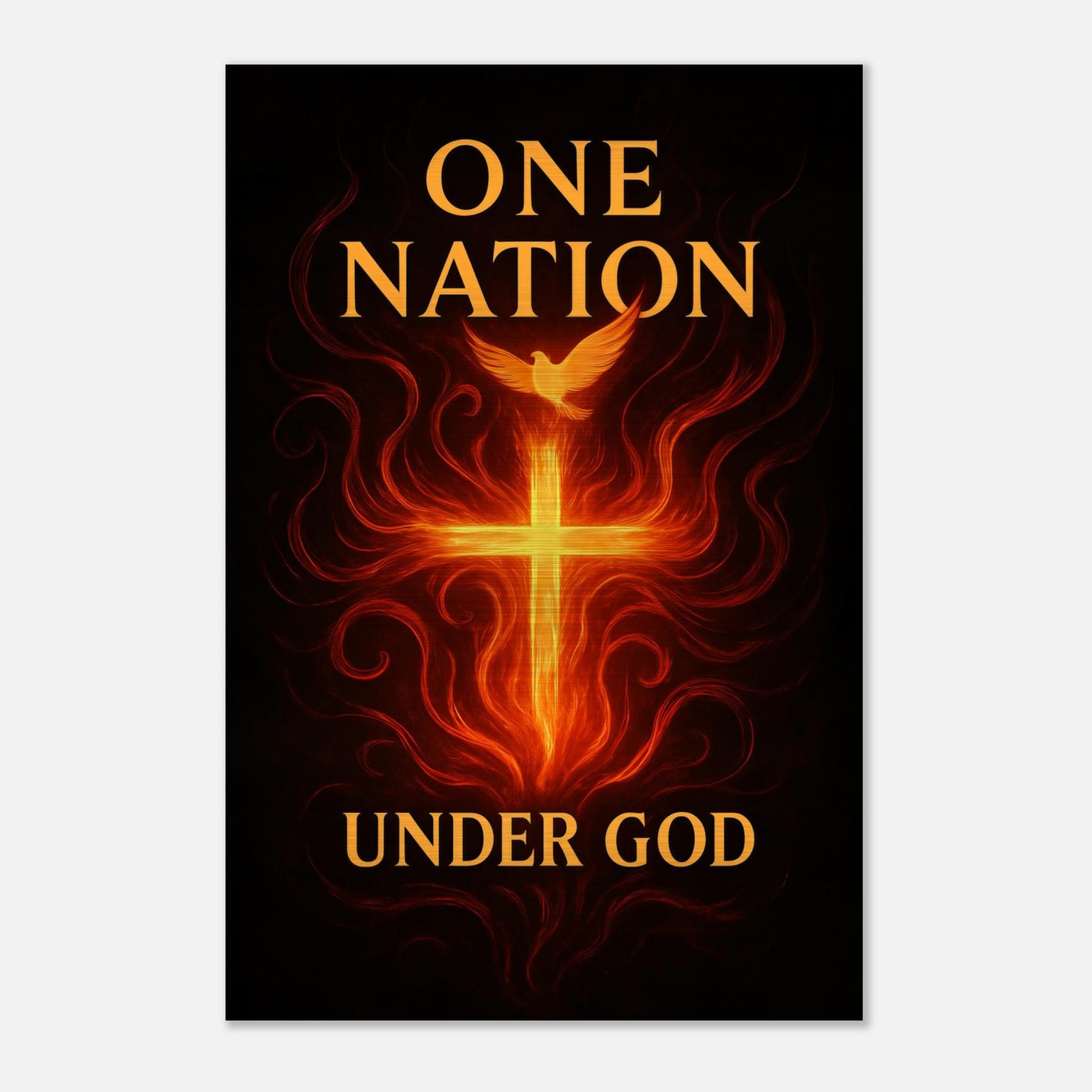 One Nation, Born in Fire, under God – Canvas Art Print | Canvas of America