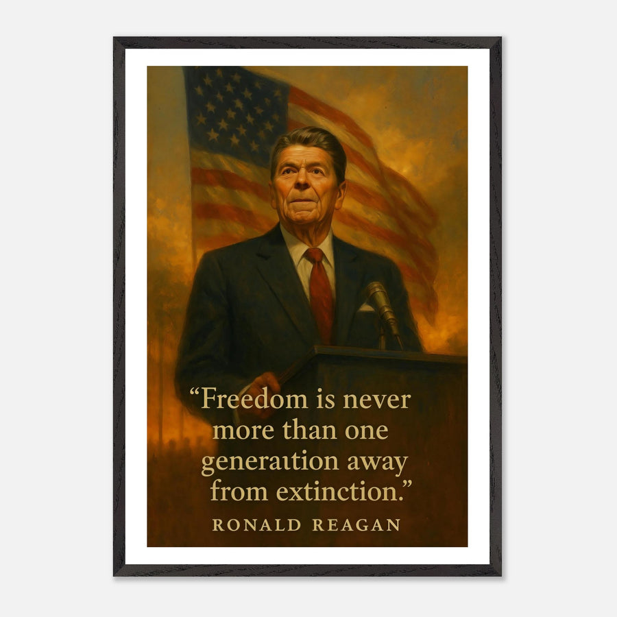 Ronald Reagan - Peace Through Strength – Canvas Art Print | Canvas of America