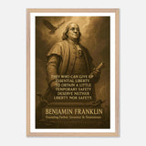 Benjamin Franklin - They Who Can Give up Essential Liberty – Canvas Art Print | Canvas of America