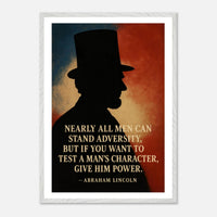 Abraham Lincoln - A Man's Character – Canvas Art Print | Canvas of America