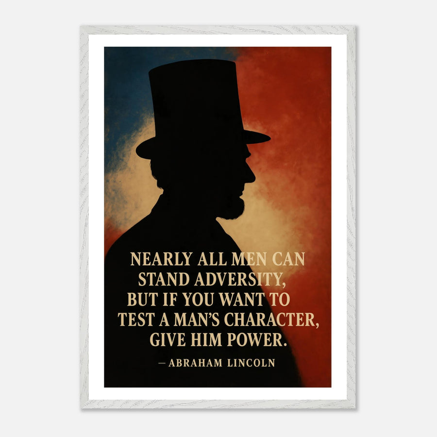 Abraham Lincoln - A Man's Character – Canvas Art Print | Canvas of America