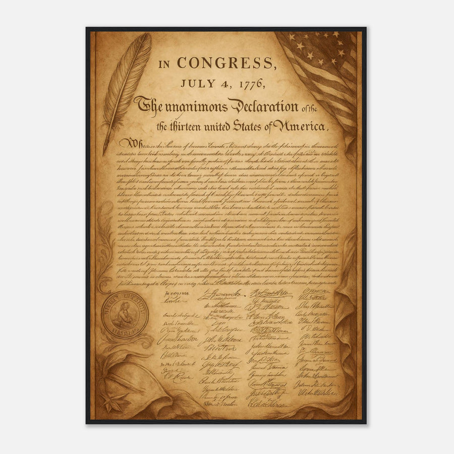 Declaration of Independance – Canvas Art Print | Canvas of America