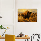Bisons on the Plains – Canvas Art Print | Canvas of America