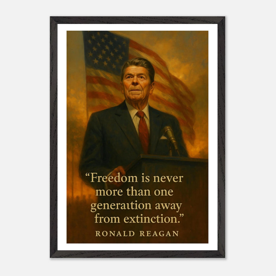 Ronald Reagan - Peace Through Strength – Canvas Art Print | Canvas of America