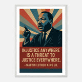 MLK - Injustice Anywhere – Canvas Art Print | Canvas of America