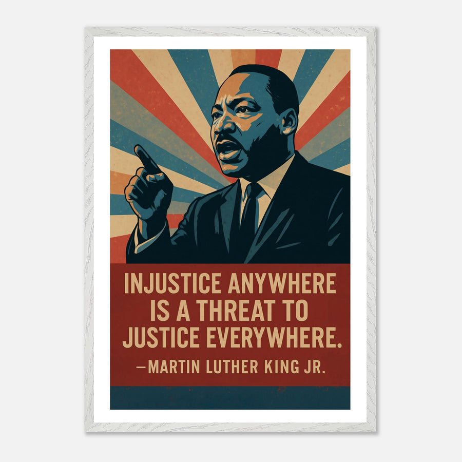 MLK - Injustice Anywhere – Canvas Art Print | Canvas of America