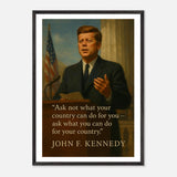 JFK - A Profile in Courage – Canvas Art Print | Canvas of America