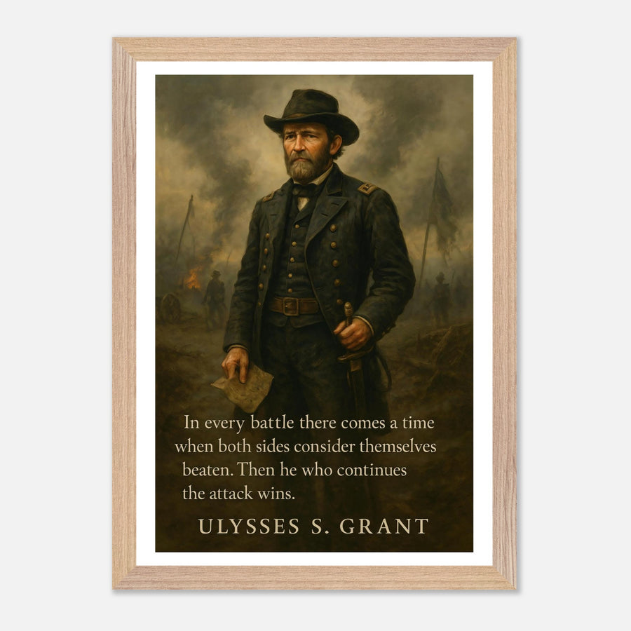 Ulysses S. Grant - In Every Battle – Canvas Art Print | Canvas of America