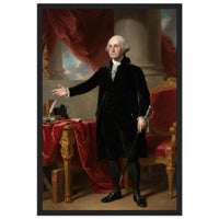 Framed portrait of George Washington, ready to hang.