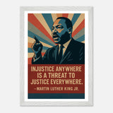 MLK - Injustice Anywhere – Canvas Art Print | Canvas of America