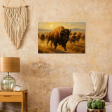 Bisons on the Plains – Canvas Art Print | Canvas of America