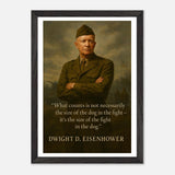 Dwight D. Eisenhower - The Dog in the Fight – Canvas Art Print | Canvas of America