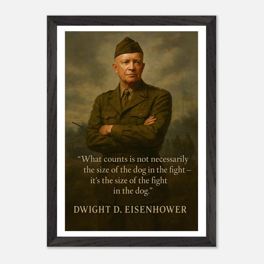 Dwight D. Eisenhower - The Dog in the Fight – Canvas Art Print | Canvas of America