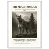 The Mountain Lion – Canvas Art Print | Canvas of America
