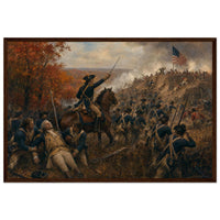 Framed print of the Spirit of '76 marching on, ready to hang.