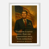 Ronald Reagan - Peace Through Strength – Canvas Art Print | Canvas of America