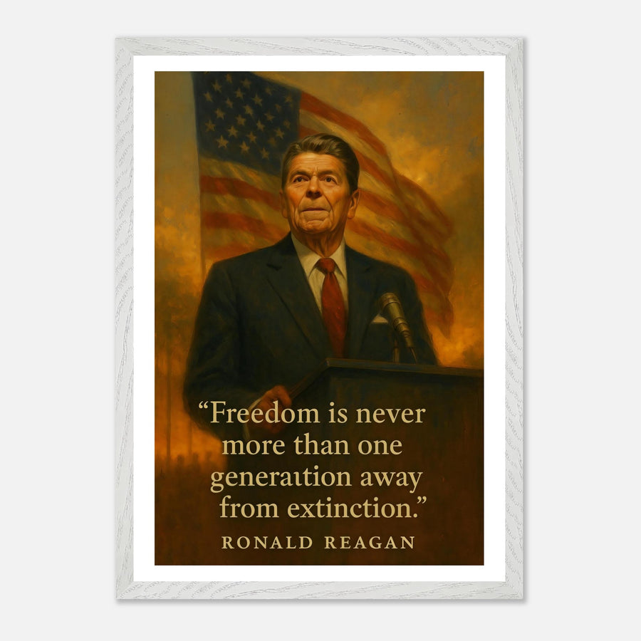 Ronald Reagan - Peace Through Strength – Canvas Art Print | Canvas of America