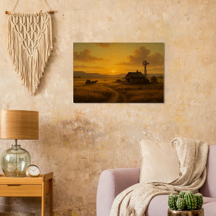 Homestad on the Prairie – Canvas Art Print | Canvas of America