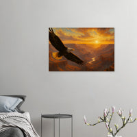Soaring Eagle over the Grand Canyon – Canvas Art Print | Canvas of America