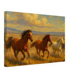 Wild Mustang Race – Canvas Art Print | Canvas of America