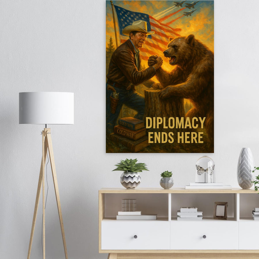 Diplomacy Ends Here – Canvas Art Print | Canvas of America