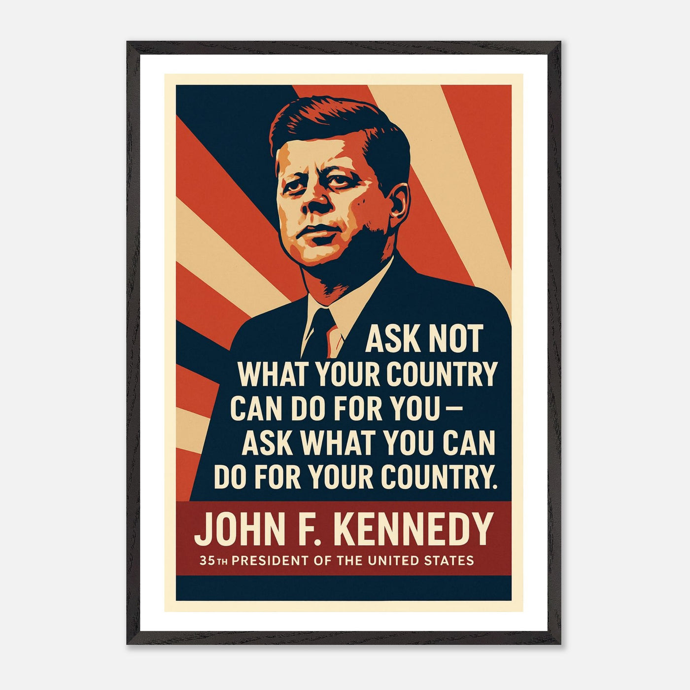 John F. Kennedy - Ask Not – Canvas Art Print | Canvas of America