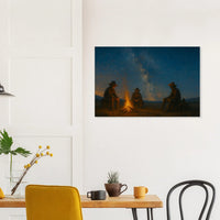 Campfire in the Wild West – Canvas Art Print | Canvas of America