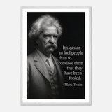Mark Twain - Easier to Fool – Canvas Art Print | Canvas of America