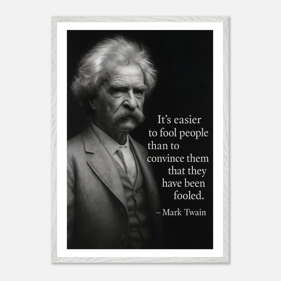 Mark Twain - Easier to Fool – Canvas Art Print | Canvas of America