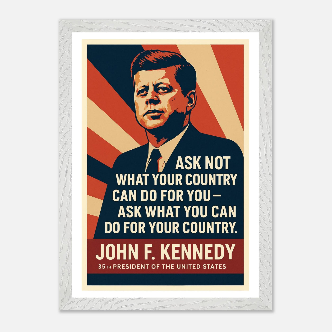 John F. Kennedy - Ask Not – Canvas Art Print | Canvas of America