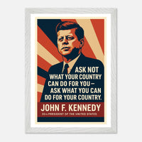 John F. Kennedy - Ask Not – Canvas Art Print | Canvas of America