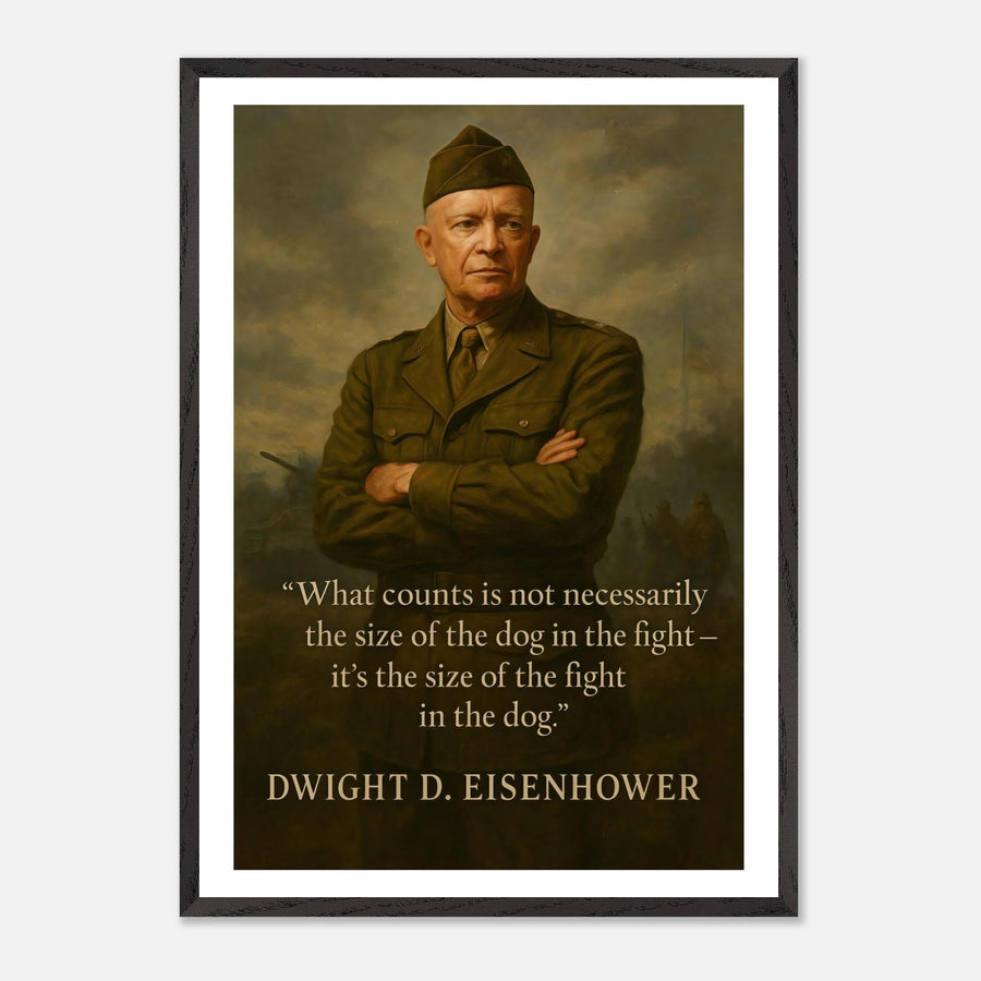 Dwight D. Eisenhower - The Dog in the Fight – Canvas Art Print | Canvas of America