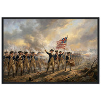 Framed print of the Spirit of '76 fife and drum, ready to hang.