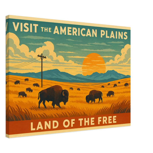 Visit the American Plains – Canvas Art Print | Canvas of America