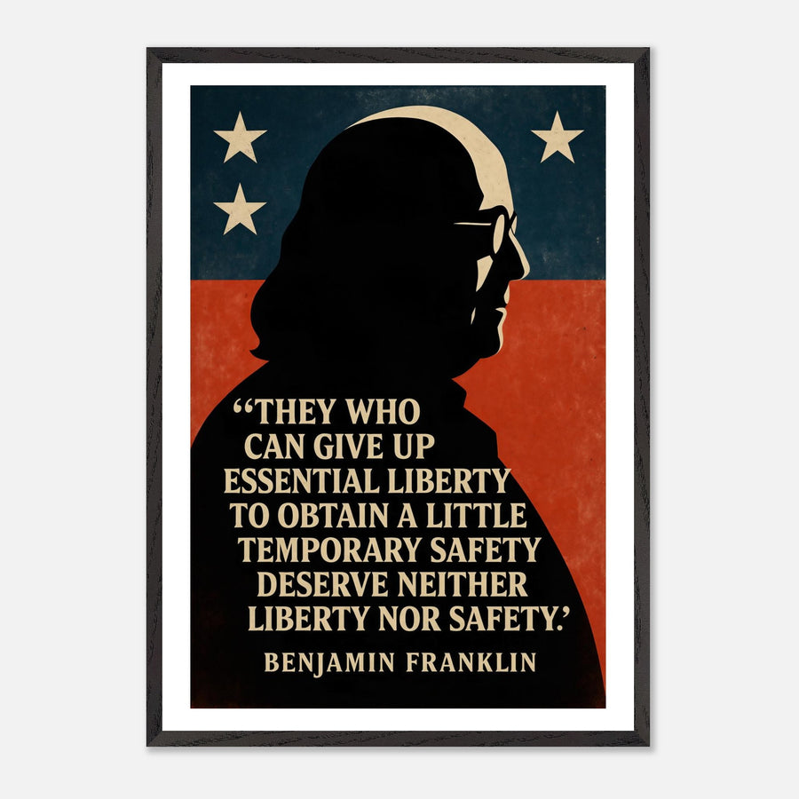 Benjamin Franklin - Essential Liberty – Canvas Art Print | Canvas of America