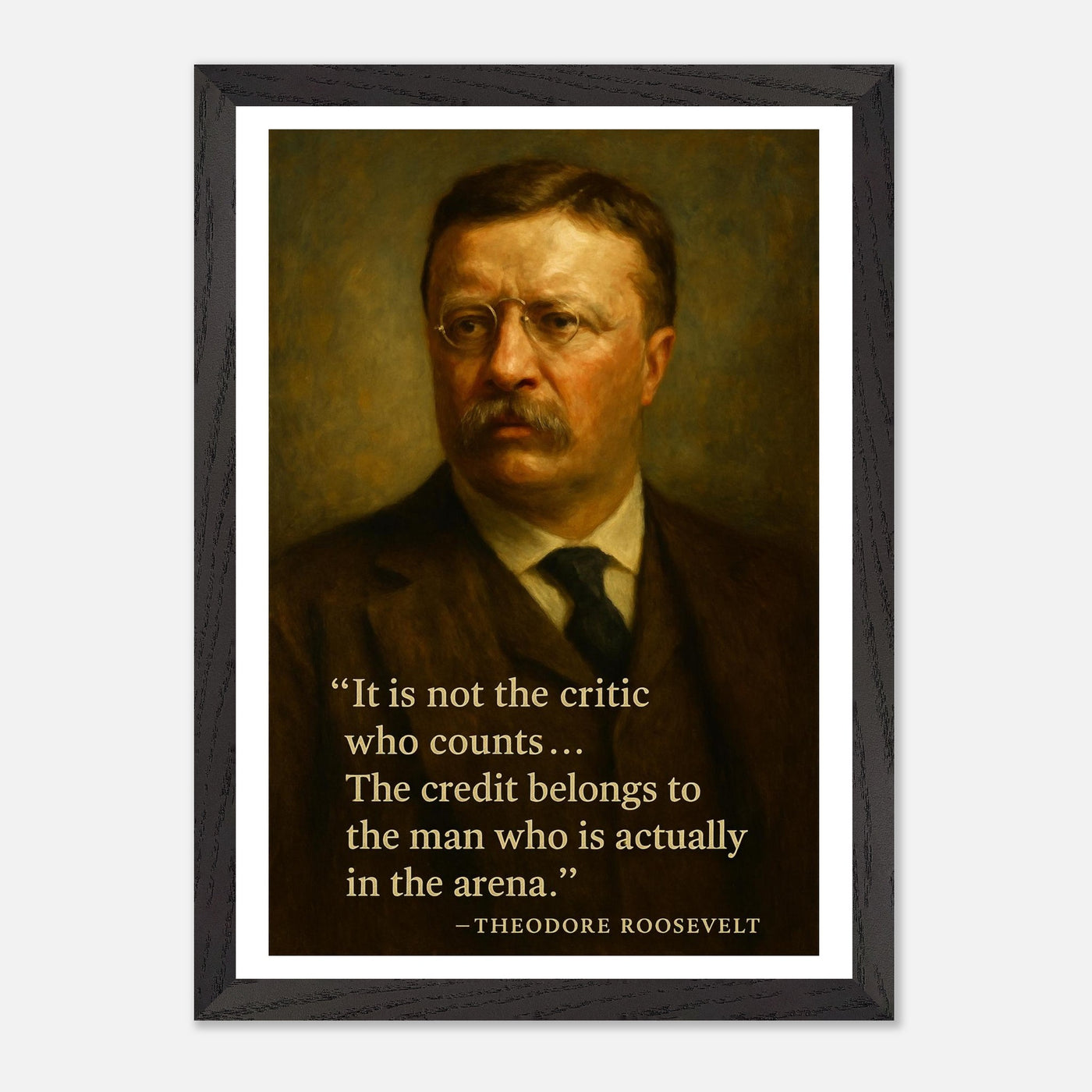 Theodore Roosevelt - The Man in the Arena – Canvas Art Print | Canvas of America