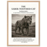The Saber-toothed Cat – Canvas Art Print | Canvas of America