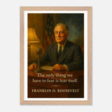 Franklin D. Roosevelt - Only Thing we Have to Fear – Canvas Art Print | Canvas of America